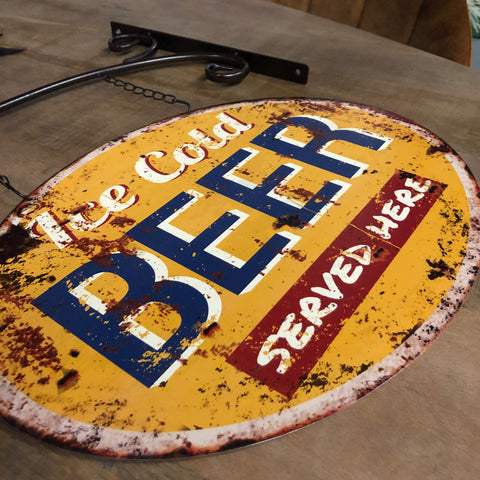 Image of Man cave - Ice cold beer wand bord