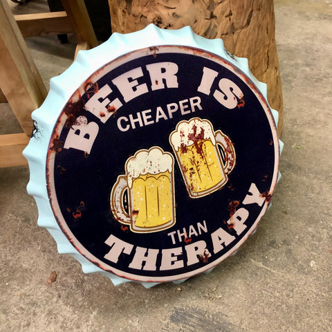 Image of Man cave - Beer is cheaper than therapy