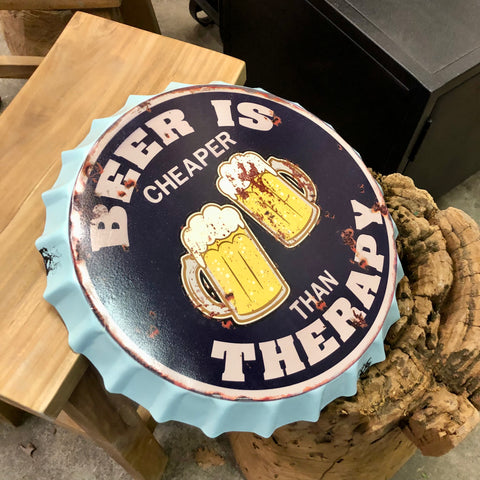 Image of Man cave - Beer is cheaper than therapy