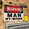 Man cave - Man at work
