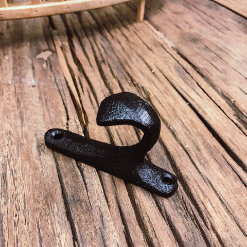Image of Meubelbeslag - Haak zwart 1