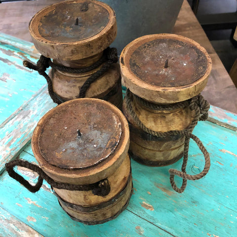 Image of Houten kandelaar