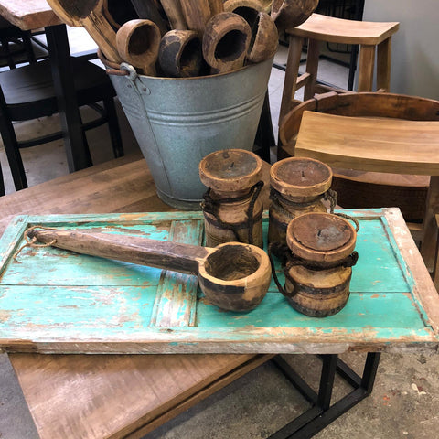 Image of Houten kandelaar