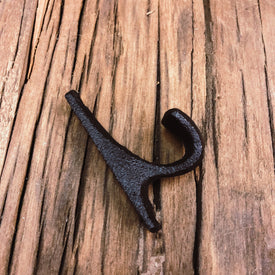 Meubelbeslag - Haak zwart 1
