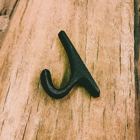 Meubelbeslag - Haak zwart 3