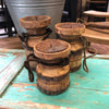 Houten kandelaar